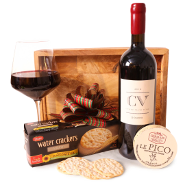 A Bite with Red Wine