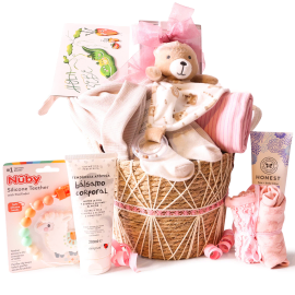 Baby Girl Snuggle Basket