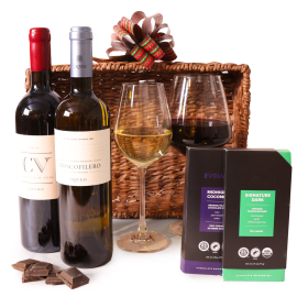 Red White and Dark Wine Gift Basket