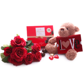 Love Bear and Roses