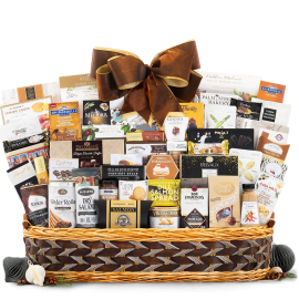 Holly And Mistletoe Gift Basket