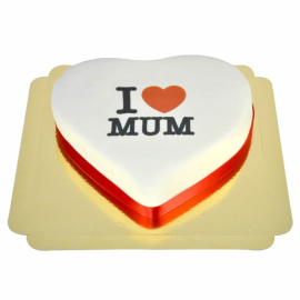 Mothers Day Heart Cake