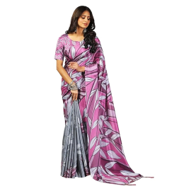 Unstitched Soft Satin Saree