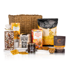 Sweet Chocolate Tiffin and Savory Snacks Hamper