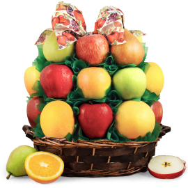 Orchard Bounty Kosher Fruit Gift Basket