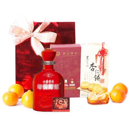 Presente de Ano Novo Lunar Baijiu e Delícias