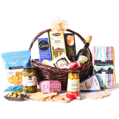 Cesta de lanches fartos