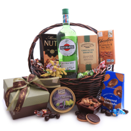 Cesta de Doces Martini e Rossi