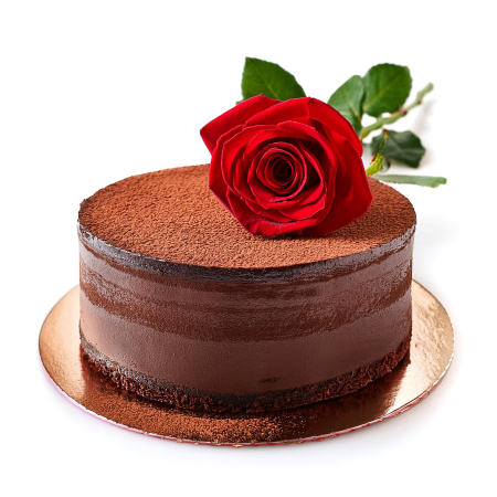 Bolo de chocolate e romance
