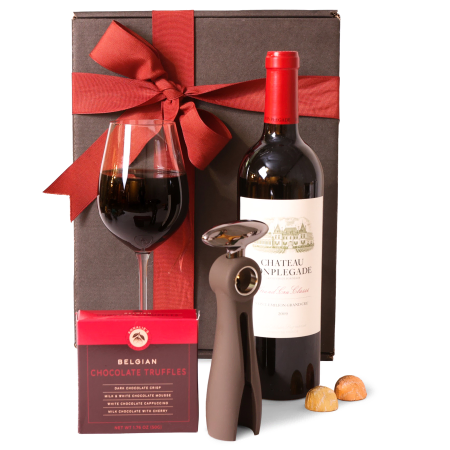 Conjunto Vinho e Chocolate