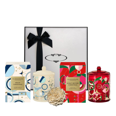 Duo de Velas Brilhantes de Natal