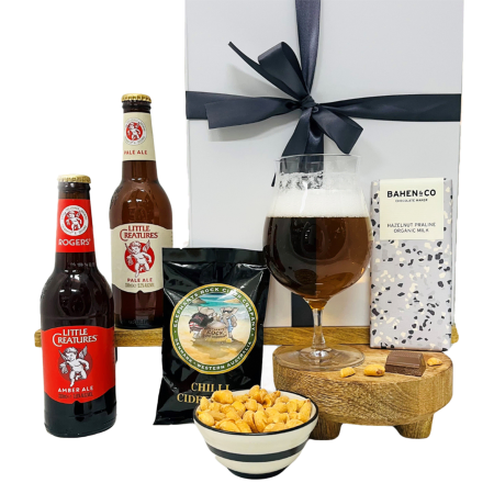 Cervejas artesanais e guloseimas de chocolate