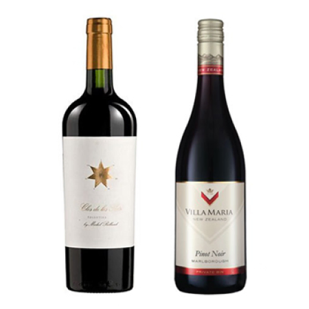 Duelo de tons de vinho tinto