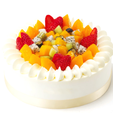 Bolo de frutas de nível superior