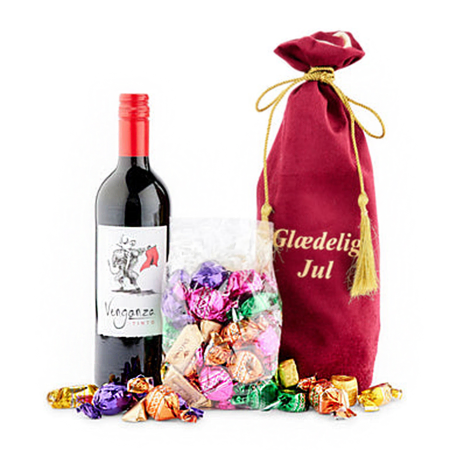 Conjunto de chocolate e vinho Merry Moments