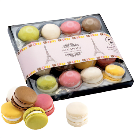 Caixa de presente de macarons variados
