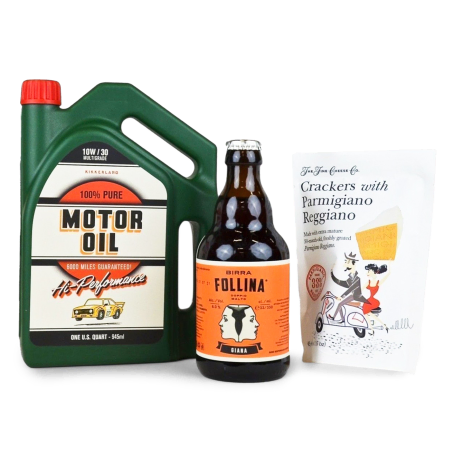 Caixa de ferramentas e cerveja artesanal para o pai