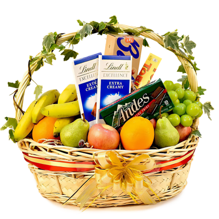 Delícia de Frutas e Chocolate