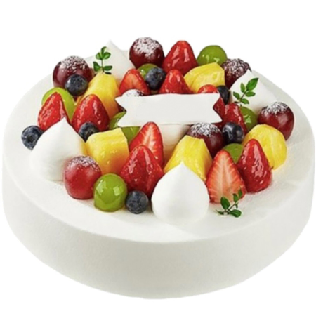 Bolo de Ló de Frutas e Creme