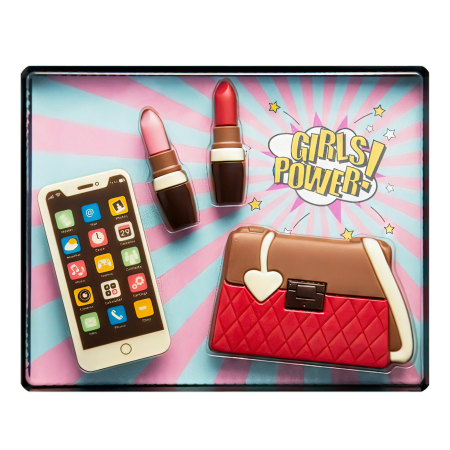 Conjunto de presentes de bonecos de chocolate Girl Power