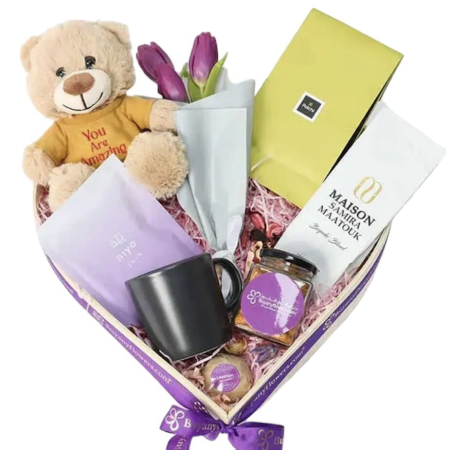 Cesta de presente para amantes de café