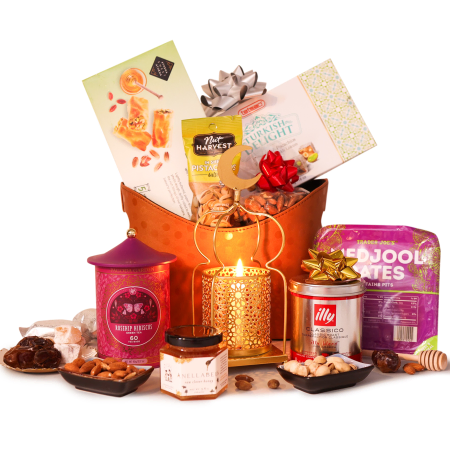 Cesta de café e mel