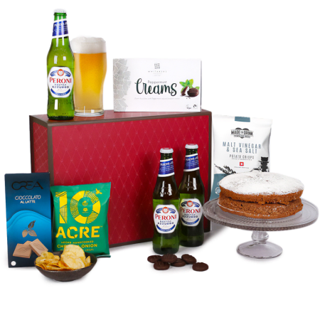 Surpresa de aniversário de cerveja e padaria