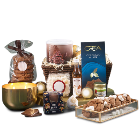 Conjunto de presente de indulgência de chocolate quente