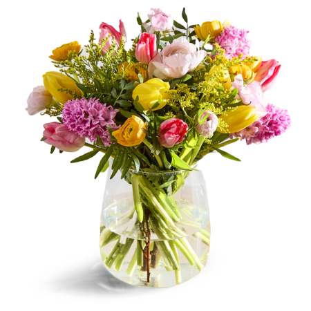 Spring Tulips with Hyacintus Bouquet