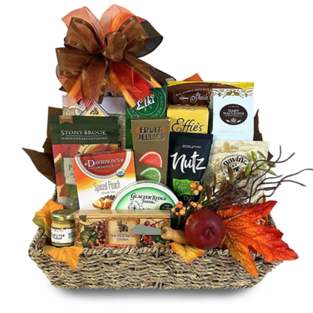 Cesta de vime de outono