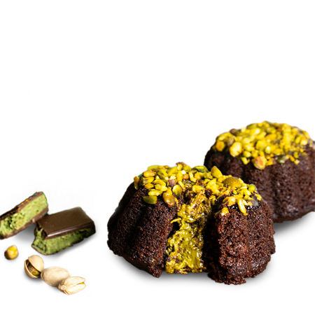 Bolos de chocolate duplos de Dubai