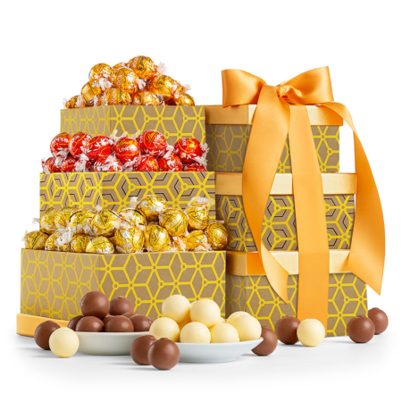 Torre de chocolate Lindt para a mamãe