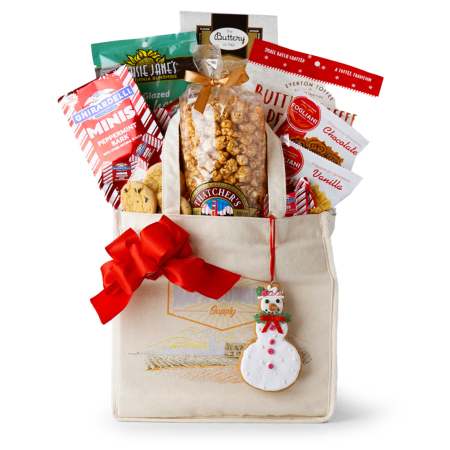 Saco de lanche de neve de hortelã-pimenta