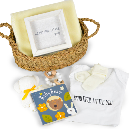 Cesta de boas-vindas para bebês
